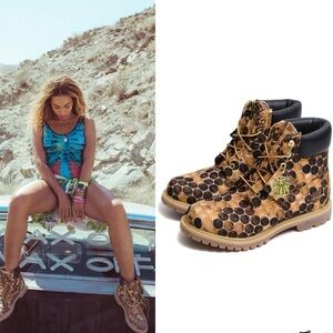 Billionaire Boys Club x Timberland Size 7.5 Bee Line 6"‎ Honeycomb Canvas Boots